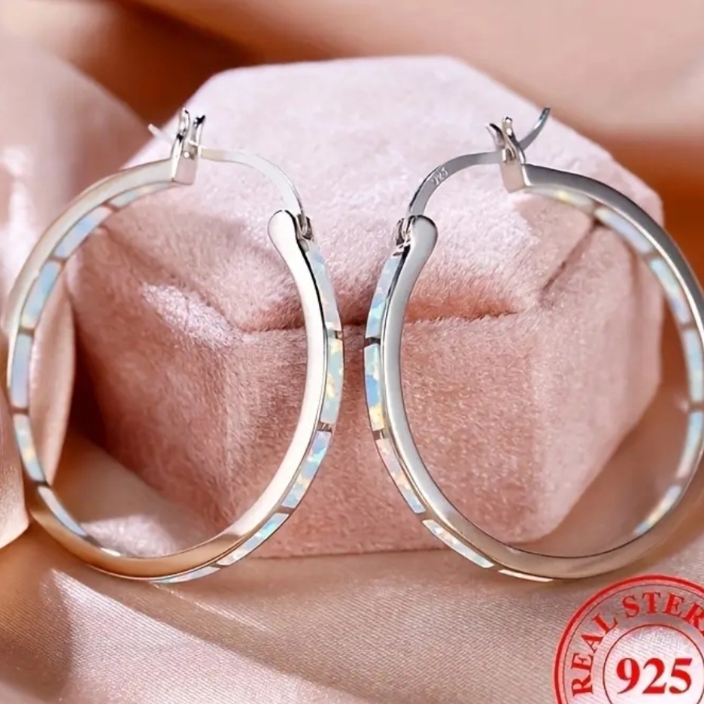 Silver Hoop Earrings